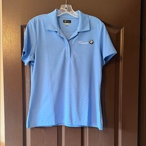 BMW Light Blue Polo Shirt. New